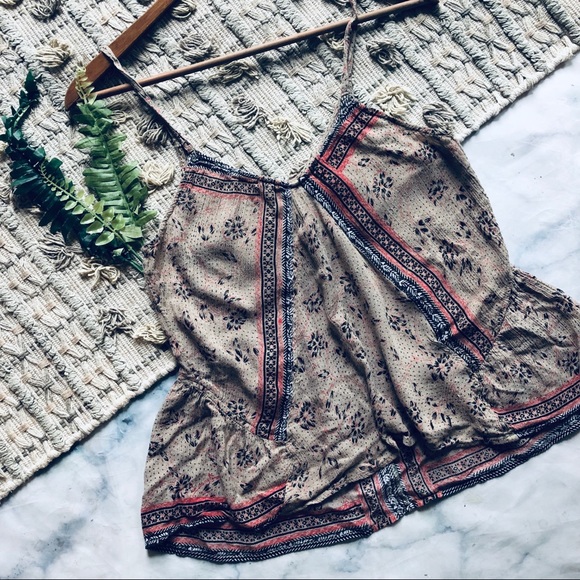 Free People Tops - Free People Boho Floral Printed Tank Top (XS)